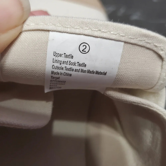 Cat & Jack Haven Sneakers Off White SZ 2 - Picture 7 of 7